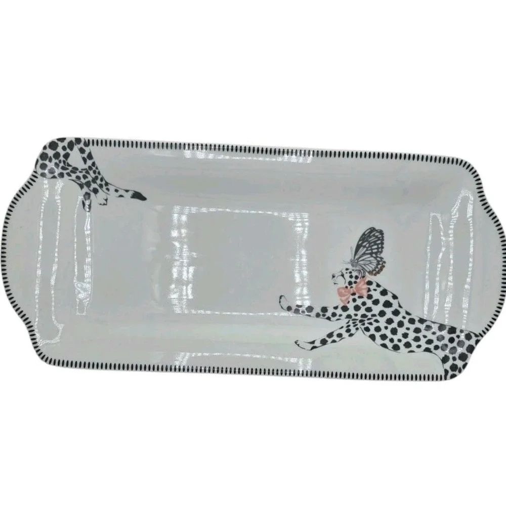 Ellen Studio London Magenta Tray pink‎ & white , Polkadot